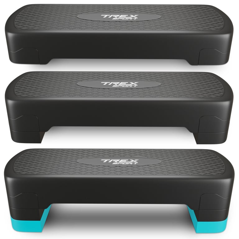 Les 3 hauteurs du step Trex Sport
